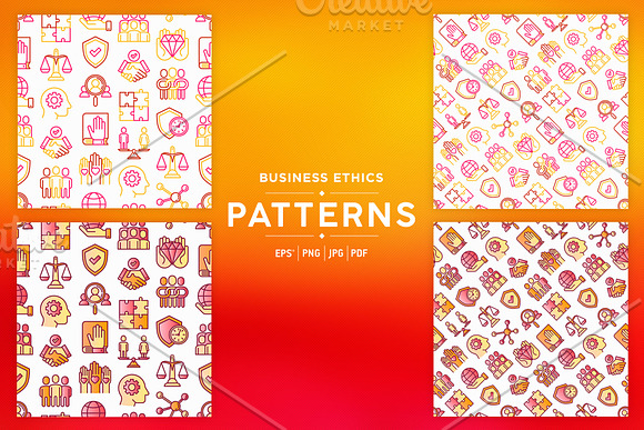 Business Ethics Patterns Collection in Patterns - product preview 7