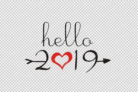 Hello 2019 svg,New years svg,dxf,png in Patterns - product preview 2