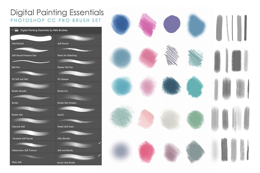 Artistic and Matte Photoshop Brushes