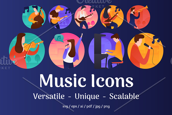 60 Music Vector Icons