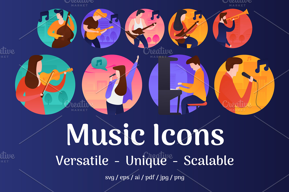 60 Music Vector Icons in Icons - product preview 8