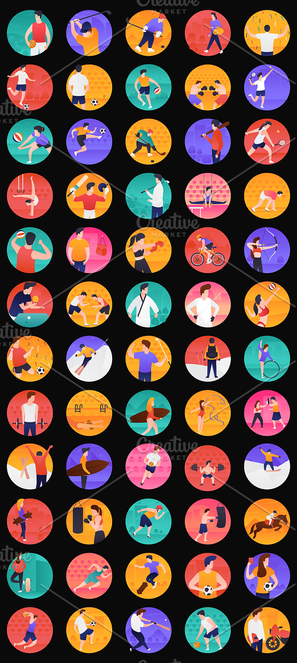 Sports and Olympics Vector Icons  in Icons - product preview 1