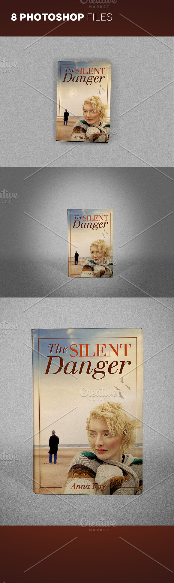 Book Cover Mockup Dustjacket Edition in Print Mockups - product preview 3