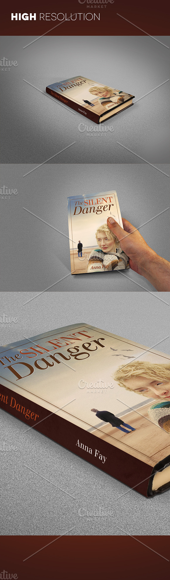 Book Cover Mockup Dustjacket Edition in Print Mockups - product preview 4