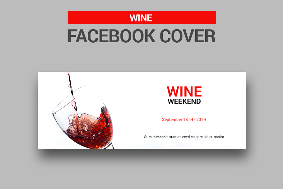 Wine Facebook Cover  