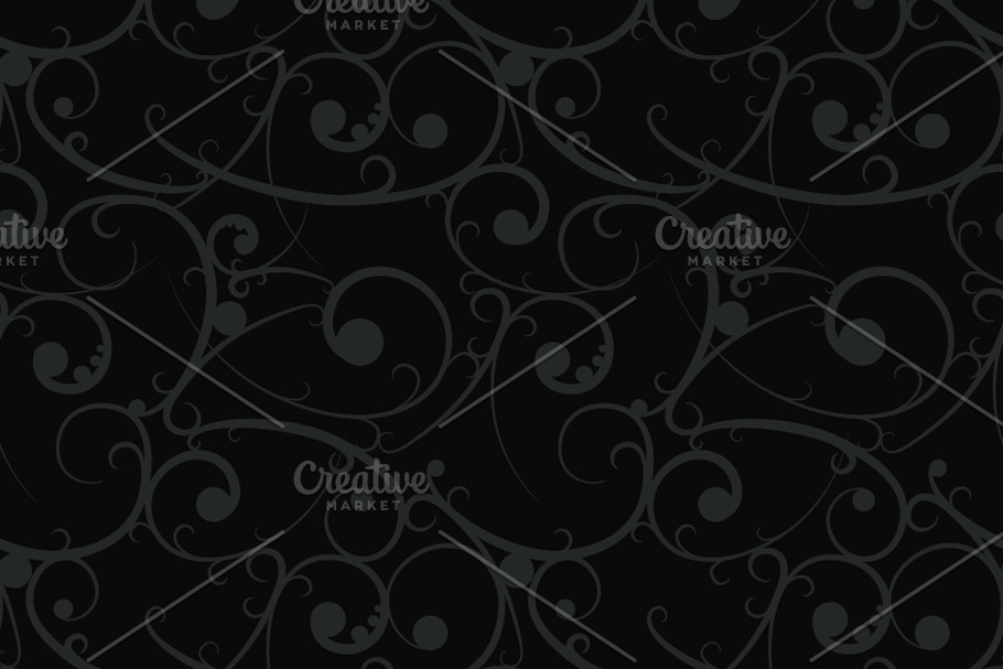 Dark grey luxury pattern in Patterns - product preview 8