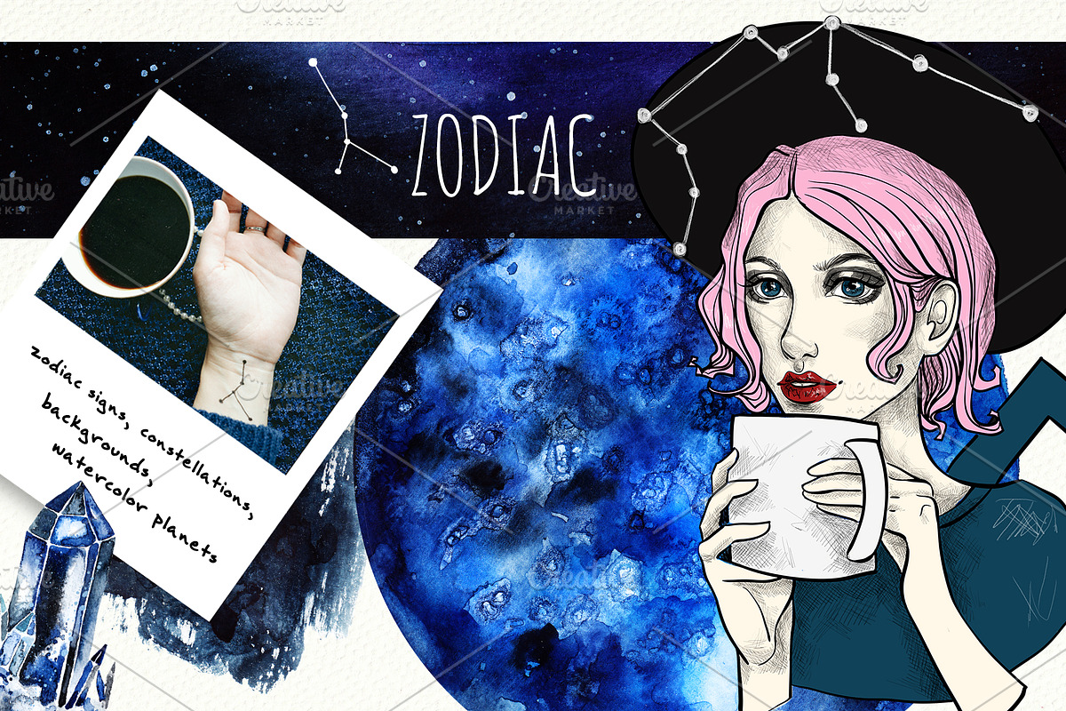 Zodiac collection in Illustrations - product preview 8