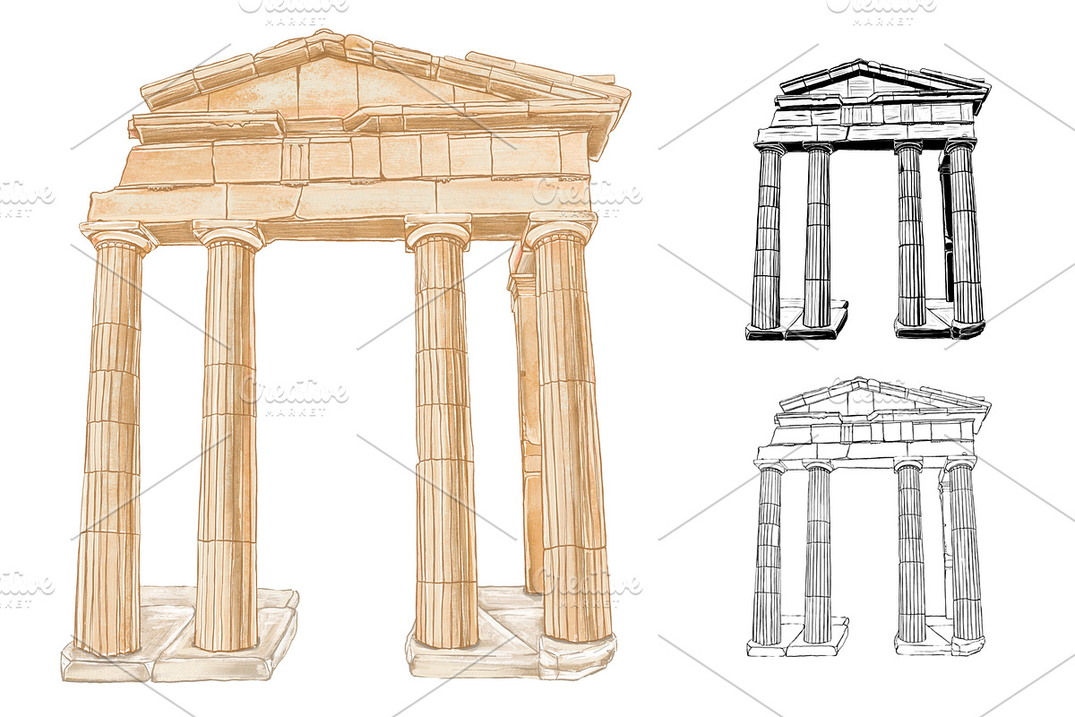Gate of Athena Archegetis. in Illustrations - product preview 8
