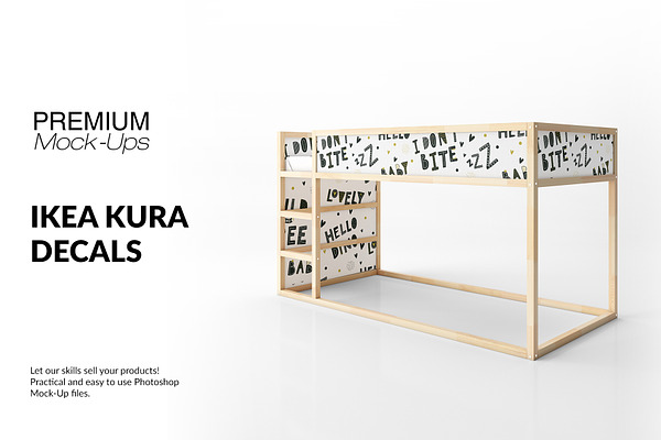 Ikea Kura Sticker Mockup Set