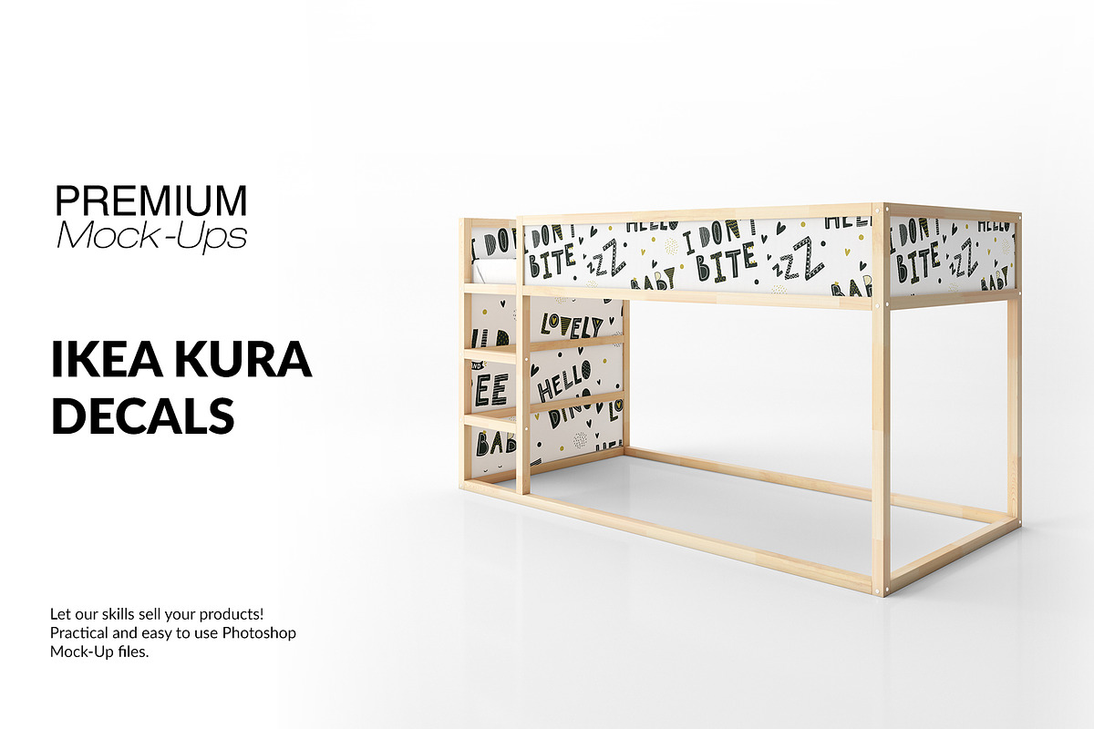 Ikea Kura Sticker Mockup Set in Product Mockups - product preview 8