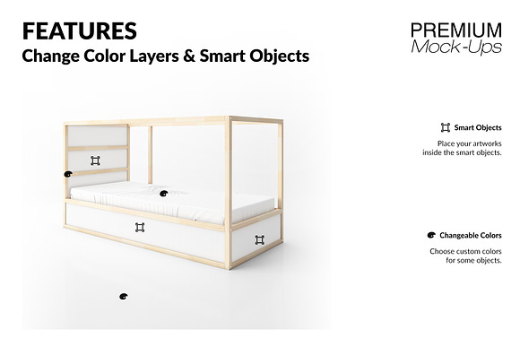 Ikea Kura Sticker Mockup Set in Product Mockups - product preview 3