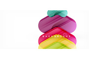 Colorful glossy arrows abstract
