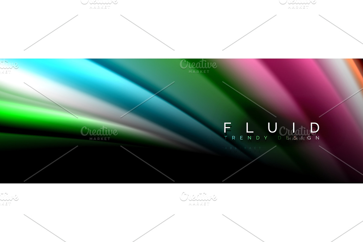 Abstract liquid colorful banner in Illustrations - product preview 8