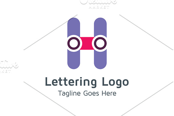 20 Logo Lettering H Template Bundle in Logo Templates - product preview 1