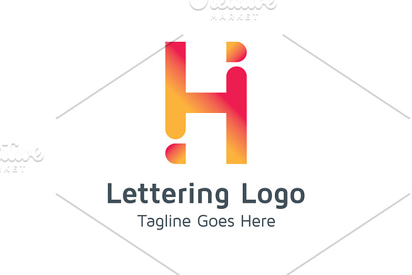 20 Logo Lettering H Template Bundle in Logo Templates - product preview 3