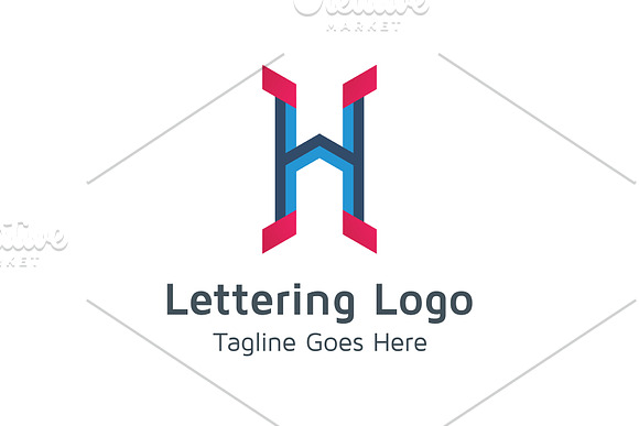 20 Logo Lettering H Template Bundle in Logo Templates - product preview 4