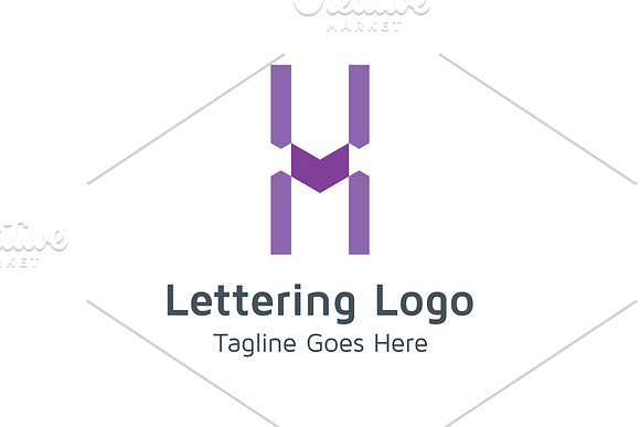 20 Logo Lettering H Template Bundle in Logo Templates - product preview 6