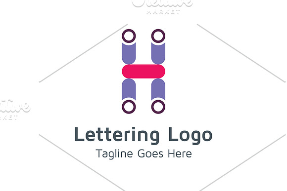 20 Logo Lettering H Template Bundle in Logo Templates - product preview 7