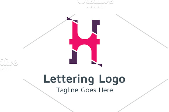 20 Logo Lettering H Template Bundle in Logo Templates - product preview 9
