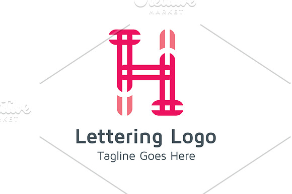 20 Logo Lettering H Template Bundle in Logo Templates - product preview 11