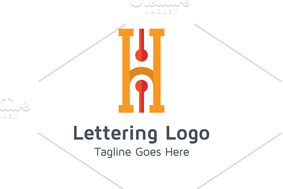 20 Logo Lettering H Template Bundle in Logo Templates - product preview 12