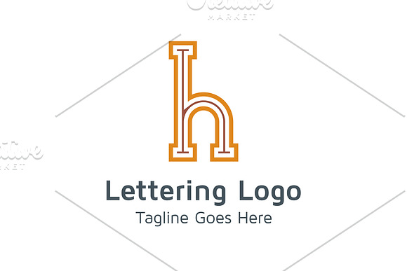 20 Logo Lettering H Template Bundle in Logo Templates - product preview 13