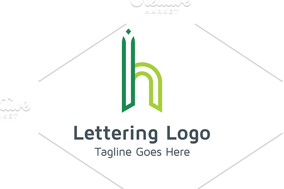 20 Logo Lettering H Template Bundle in Logo Templates - product preview 14