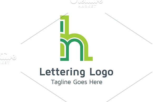 20 Logo Lettering H Template Bundle in Logo Templates - product preview 18