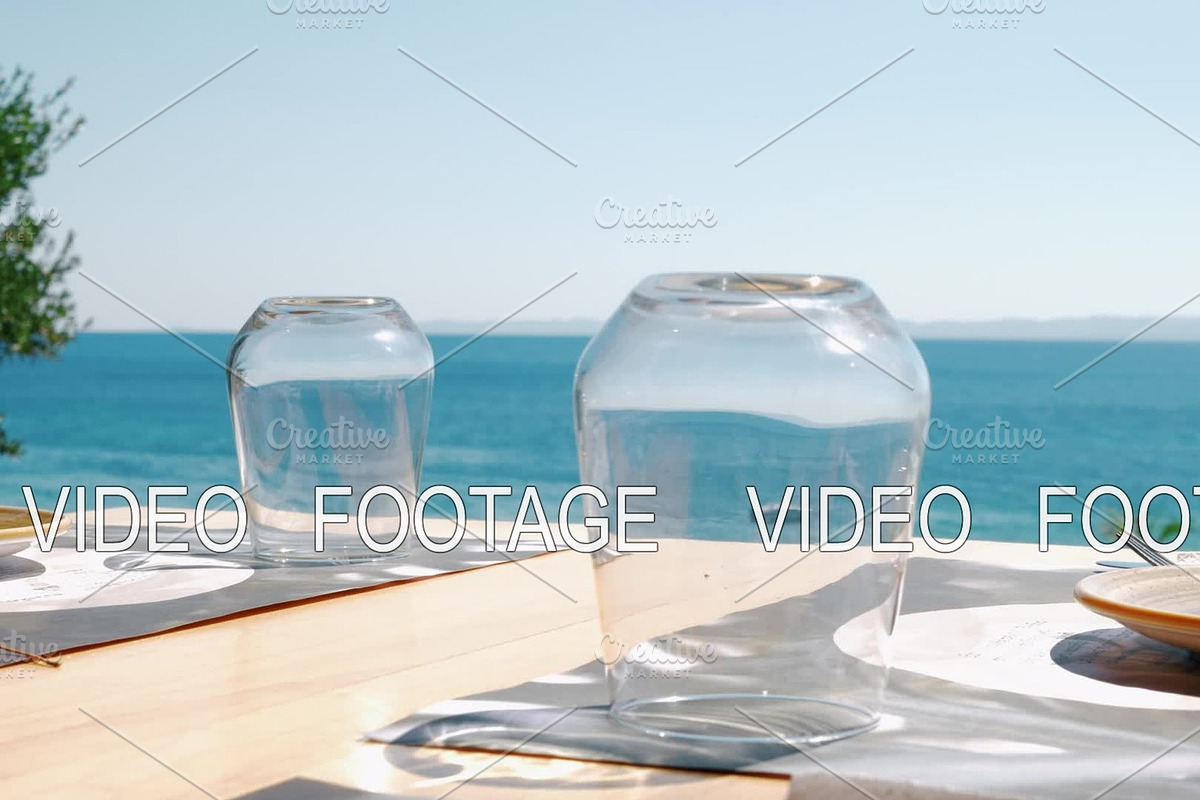 In the cafe overlooking sea in Graphics - product preview 8