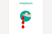 Hemophlia vector icon