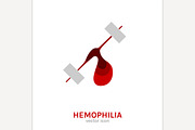 Hemophlia disease icon