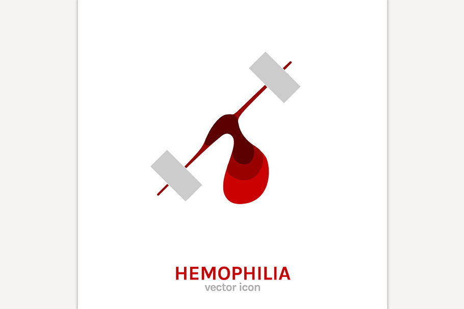 Hemophlia disease icon