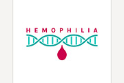 Hemophlia unique logo design