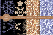 Glitter PNG files and JPEG patterns