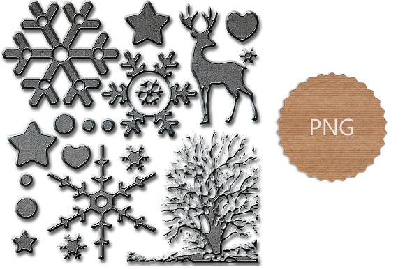 Glitter PNG files and JPEG patterns in Objects - product preview 3