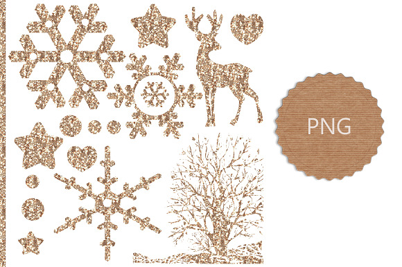 Glitter PNG files and JPEG patterns in Objects - product preview 5