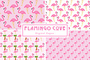 Flamingo Seamless Patterns