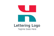 20 Logo Lettering H Template Bundle