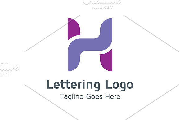 20 Logo Lettering H Template Bundle in Logo Templates - product preview 2