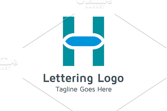 20 Logo Lettering H Template Bundle in Logo Templates - product preview 3