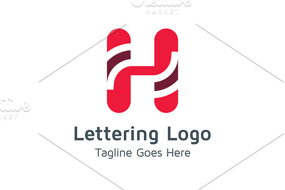 20 Logo Lettering H Template Bundle in Logo Templates - product preview 17