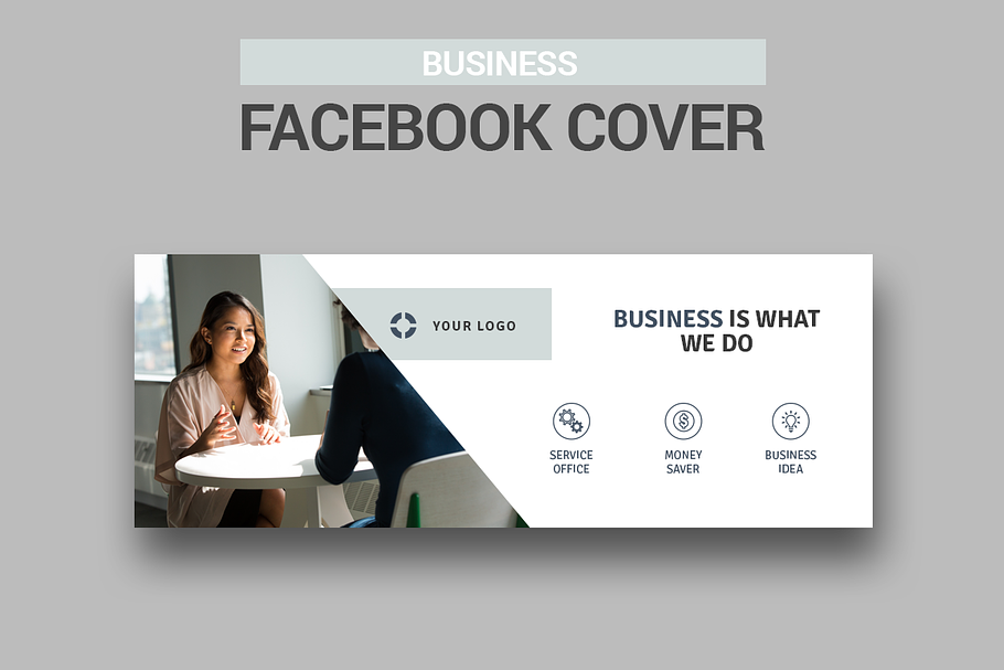 Business Facebook Cover   in Facebook Templates - product preview 8