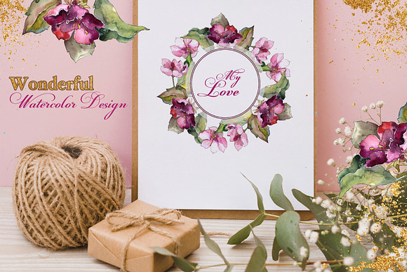Gardenia Watercolor png in Illustrations - product preview 4