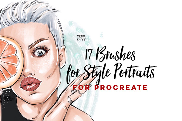 18 Procreate Brushes for Portraits