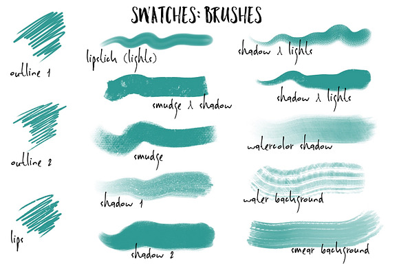 18 Procreate Brushes for Portraits in Photoshop Brushes - product preview 1