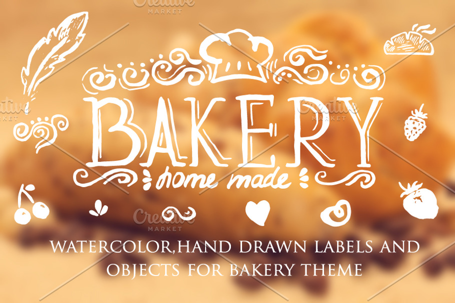bakery logo labels in Illustrations - product preview 8