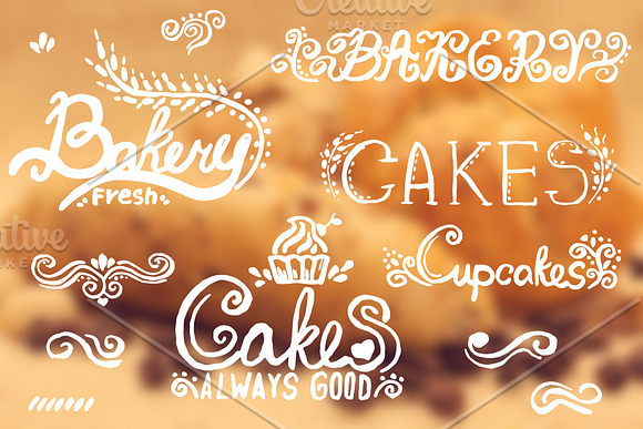 bakery logo labels in Illustrations - product preview 1