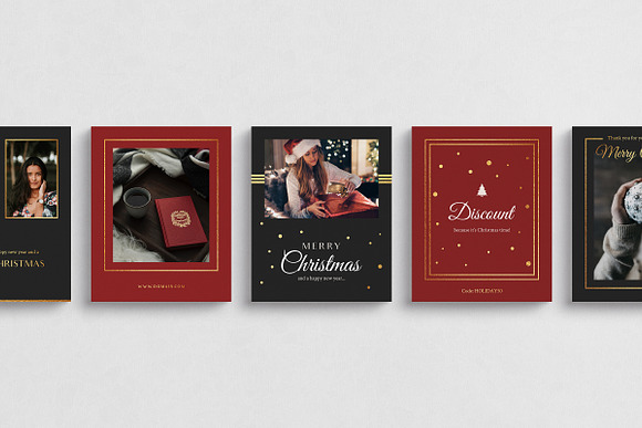 Christmas Social Media Pack in Social Media Templates - product preview 1