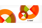 Multicolored round shapes abstract