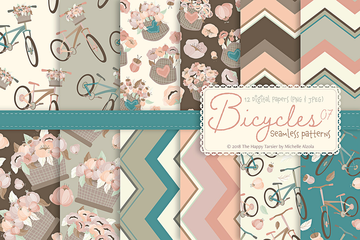 Bicycles 07 - Seamless Patterns in Patterns - product preview 8